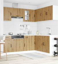 11-tlg. Küchenschrank-Set Kalmar Artisan-Eiche Holzwerkstoff
