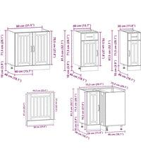 11-tlg. Küchenschrank-Set Kalmar Artisan-Eiche Holzwerkstoff