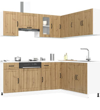 11-tlg. Küchenschrank-Set Kalmar Artisan-Eiche Holzwerkstoff