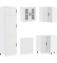 14-tlg. Küchenschrank-Set Kalmar Weiß Holzwerkstoff