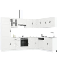 14-tlg. Küchenschrank-Set Kalmar Weiß Holzwerkstoff