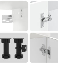 14-tlg. Küchenschrank-Set Kalmar Hochglanz-Weiß Holzwerkstoff