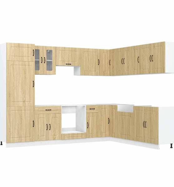 14-tlg. Küchenschrank-Set Kalmar Sonoma-Eiche Holzwerkstoff