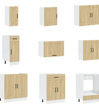 14-tlg. Küchenschrank-Set Kalmar Sonoma-Eiche Holzwerkstoff