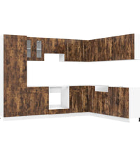 14-tlg. Küchenschrank-Set Kalmar Räuchereiche Holzwerkstoff