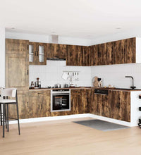 14-tlg. Küchenschrank-Set Kalmar Räuchereiche Holzwerkstoff