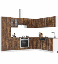 14-tlg. Küchenschrank-Set Kalmar Räuchereiche Holzwerkstoff