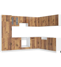 14-tlg. Küchenschrank-Set Kalmar Altholz-Optik Holzwerkstoff
