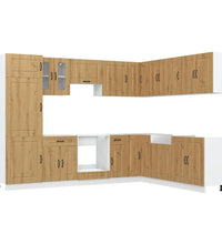 14-tlg. Küchenschrank-Set Kalmar Artisan-Eiche Holzwerkstoff