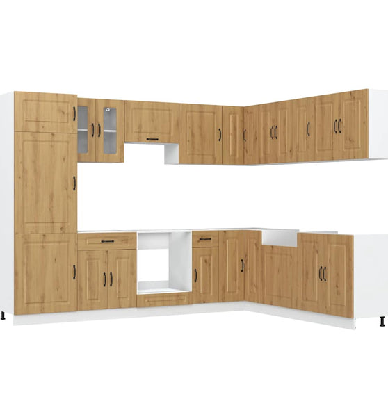 14-tlg. Küchenschrank-Set Kalmar Artisan-Eiche Holzwerkstoff