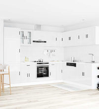 14-tlg. Küchenschrank-Set Porto Hochglanz-Weiß Holzwerkstoff