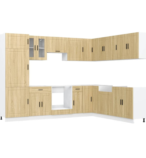 14-tlg. Küchenschrank-Set Porto Sonoma-Eiche Holzwerkstoff
