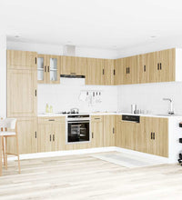 14-tlg. Küchenschrank-Set Porto Sonoma-Eiche Holzwerkstoff