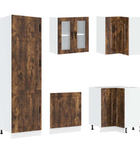 14-tlg. Küchenschrank-Set Porto Räuchereiche Holzwerkstoff