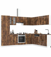 14-tlg. Küchenschrank-Set Porto Räuchereiche Holzwerkstoff