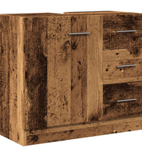 Waschbeckenunterschrank Altholz-Optik 63x30x54 cm Holzwerkstoff