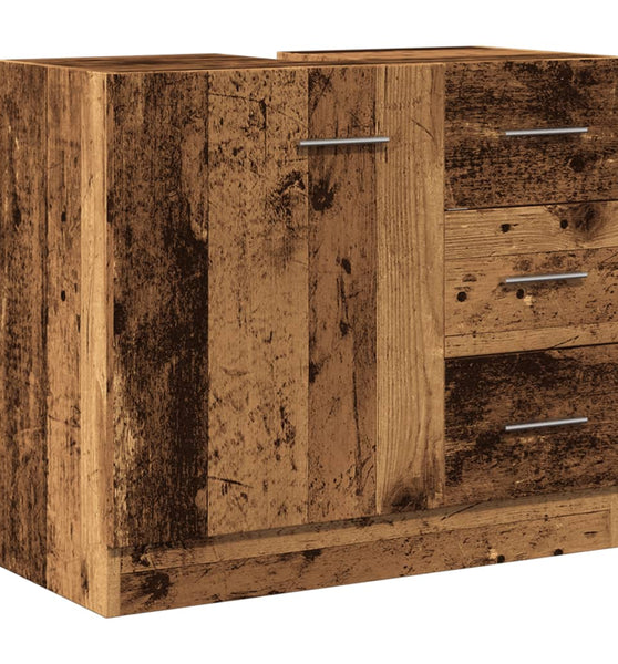 Waschbeckenunterschrank Altholz-Optik 63x30x54 cm Holzwerkstoff