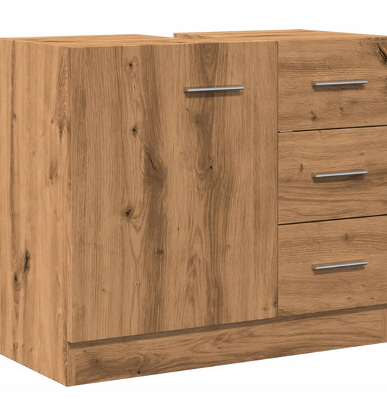 Waschbeckenschrank Artisan-Eiche 63x30x54 cm Holzwerkstoff