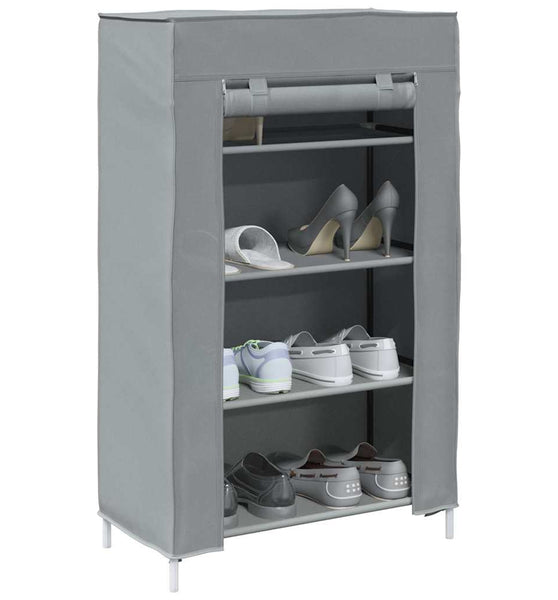 Schuhschrank Grau 60,5x30x97 cm Vliesstoff