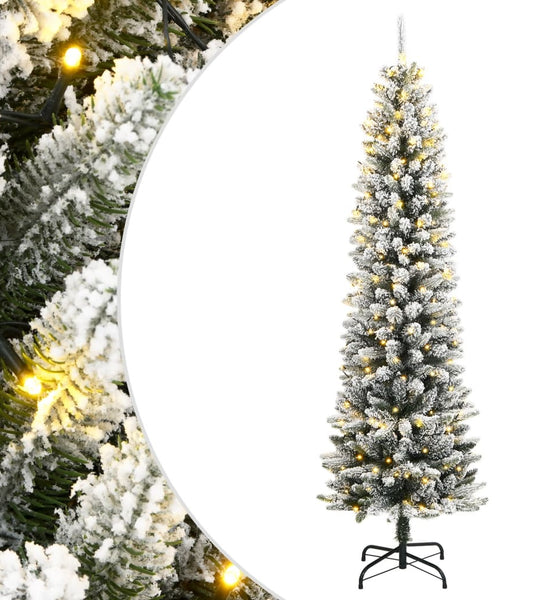 Künstlicher Weihnachtsbaum mit Schnee 150 LEDs 150 cm