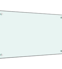 Küchenrückwände 2 Stk. Weiß 70x60 cm Hartglas