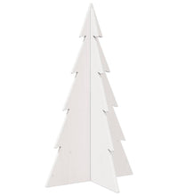 Weihnachtsbaum zum Schmücken Weiß 80 cm Massivholz Kiefer