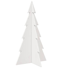 Weihnachtsbaum zum Schmücken Weiß 80 cm Massivholz Kiefer