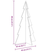 Weihnachtsbaum zum Schmücken Weiß 80 cm Massivholz Kiefer