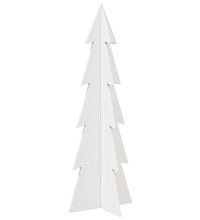 Weihnachtsbaum zum Schmücken Weiß 112 cm Massivholz Kiefer