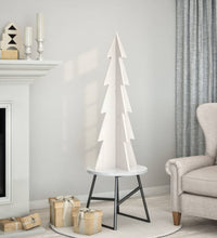 Weihnachtsbaum zum Schmücken Weiß 112 cm Massivholz Kiefer