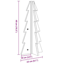 Weihnachtsbaum Holz zum Schmücken 49 cm Massivholz Kiefer