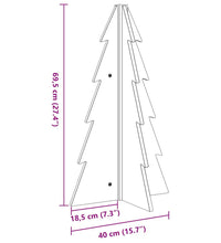 Weihnachtsbaum Holz zum Schmücken 69,5 cm Massivholz Kiefer