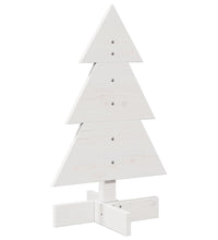 Weihnachtsbaum zum Schmücken Weiß 60 cm Massivholz Kiefer