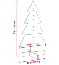 Weihnachtsbaum Holz zum Schmücken 80 cm Massivholz Kiefer