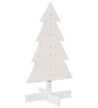 Weihnachtsbaum zum Schmücken Weiß 80 cm Massivholz Kiefer