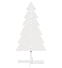 Weihnachtsbaum zum Schmücken Weiß 120 cm Massivholz Kiefer