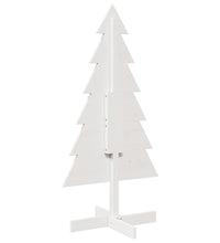 Weihnachtsbaum zum Schmücken Weiß 120 cm Massivholz Kiefer