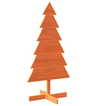 Weihnachtsbaum zum Schmücken Wachsbraun 120cm Massivholz Kiefer