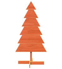 Weihnachtsbaum zum Schmücken Wachsbraun 120cm Massivholz Kiefer