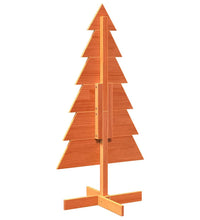 Weihnachtsbaum zum Schmücken Wachsbraun 120cm Massivholz Kiefer