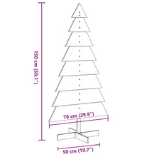 Weihnachtsbaum Holz zum Schmücken 150 cm Massivholz Kiefer