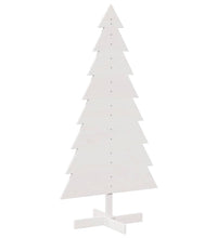 Weihnachtsbaum zum Schmücken Weiß 150 cm Massivholz Kiefer