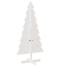 Weihnachtsbaum zum Schmücken Weiß 150 cm Massivholz Kiefer