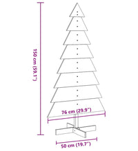 Weihnachtsbaum zum Schmücken Weiß 150 cm Massivholz Kiefer