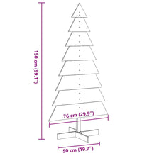 Weihnachtsbaum zum Schmücken Wachsbraun 150cm Massivholz Kiefer