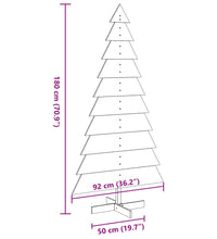 Weihnachtsbaum Holz zum Schmücken 180 cm Massivholz Kiefer