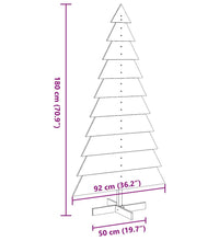 Weihnachtsbaum zum Schmücken Weiß 180 cm Massivholz Kiefer