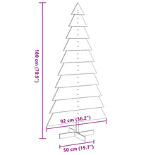 Weihnachtsbaum zum Schmücken Wachsbraun 180cm Massivholz Kiefer