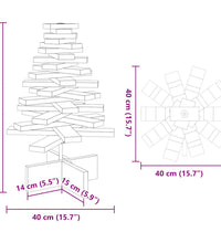 Weihnachtsbaum zum Schmücken Weiß 60 cm Massivholz Kiefer