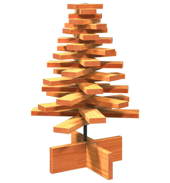 Weihnachtsbaum zum Schmücken Wachsbraun 60 cm Massivholz Kiefer